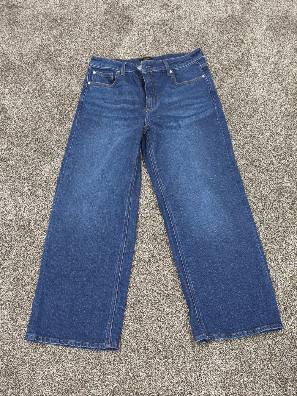 Bella Stretch Relaxed Straight Jeans In Stormy Blue